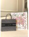 (LIKE NEW) CHRISTIAN DIOR LARGE DIOR BOOK TOTE IN GREY DIOR OBLIQUE EMBROIDERY