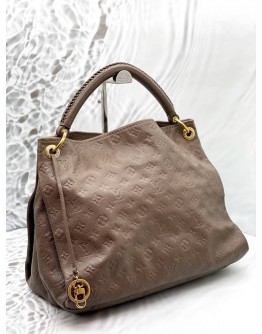 LOUIS VUITTON ARTSY MM IN BROWN MONOGRAM EMPREINTE LEATHER