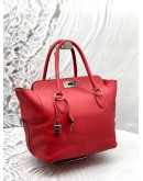 (LIKE NEW) HERMES TOOLBOX 26 IN RED SWIFT LEATHER