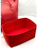 (LIKE NEW) HERMES TOOLBOX 26 IN RED SWIFT LEATHER