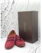 GUCCI DRIVING LOAFERS SIZE 8 IN BURGUNDY SUEDE LEATHER