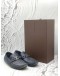 LOUIS VUITTON HOCKENHEIM MOCCASIN LOAFERS SIZE 8.5 IN NAVY BLUE DAMIER EMBOSSED LEATHER