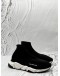 BALENCIAGA SPEED 2.0 TRAINER SNEAKERS SIZE 42 IN BLACK KNIT FABRIC