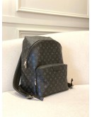 (LIKE NEW) LOUIS VUITTON DISCOVERY BACKPACK IN BLACK MONOGRAM ECLIPSE CANVAS WITH LEATHER -FULL SET-