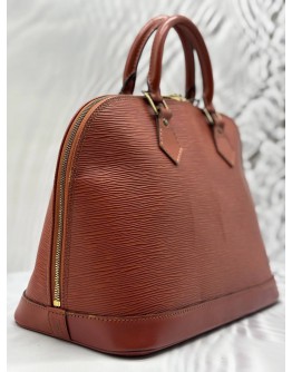 LOUIS VUITTON ALMA PM IN BROWN EPI LEATHER