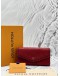 LOUIS VUITTON SARAH WALLET IN RED MONOGRAM EMPREINTE LEATHER -FULL SET-