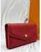 LOUIS VUITTON SARAH WALLET IN RED MONOGRAM EMPREINTE LEATHER -FULL SET-