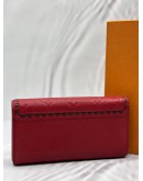 LOUIS VUITTON SARAH WALLET IN RED MONOGRAM EMPREINTE LEATHER -FULL SET-