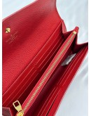LOUIS VUITTON SARAH WALLET IN RED MONOGRAM EMPREINTE LEATHER -FULL SET-