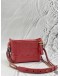 CHANEL SMALL GABRIELLE IN RED AGED CALFSKIN LEATHER