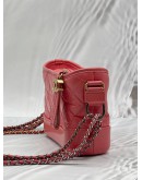 CHANEL SMALL GABRIELLE IN RED AGED CALFSKIN LEATHER
