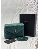 YSL SAINT LAURENT LOULOU TOY IN GREEN LEATHER