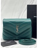 YSL SAINT LAURENT LOULOU TOY IN GREEN LEATHER