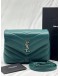 YSL SAINT LAURENT LOULOU TOY IN GREEN LEATHER