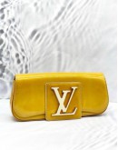 (CLEAR STOCK) LOUIS VUITTON SOBE CLUTCH IN YELLOW PATENT LEATHER