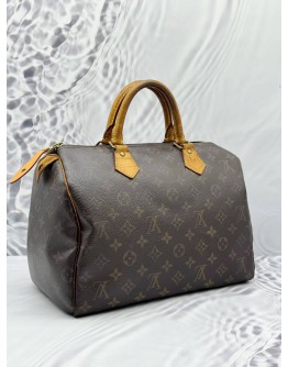 (CLEAR STOCK) LOUIS VUITTON SPEEDY 30 IN BROWN MONOGRAM CANVAS 