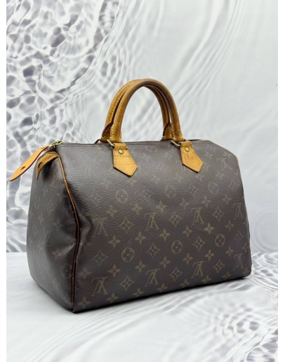 (CLEAR STOCK) LOUIS VUITTON SPEEDY 30 IN BROWN MONOGRAM CANVAS 