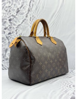 (CLEAR STOCK) LOUIS VUITTON SPEEDY 30 IN BROWN MONOGRAM CANVAS 