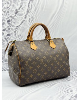 (CLEAR STOCK) LOUIS VUITTON SPEEDY 30 IN BROWN MONOGRAM CANVAS 