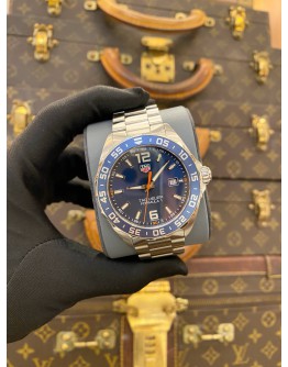 (LIKE NEW) 2017 TAG HEUER FORMULA 1 ORANGE HAND REF WAZ1010 BLUE DIAL 43MM QUARTZ WATCH -FULL SET-