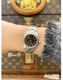 (LIKE NEW) 2017 ROLEX OYSTER PERPETUAL 26 REF 176200 BLACK DIAL 26MM AUTOMATIC WATCH