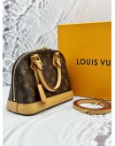 LOUIS VUITTON ALMA BB IN BROWN MONOGRAM CANVAS -FULL SET-