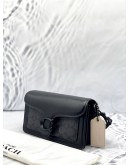 (CLEAR STOCK) (LIKE NEW) COACH TABBY SHOULDER BAG 20 IN BLACK SIGNATURE CANVAS WITH LEATHER