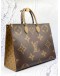 (LIKE NEW) LOUIS VUITTON ON THE GO GM IN BROWN MONOGRAM REVERSE CANVAS WITH BLACK LEATHER