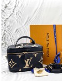 LOUIS VUITTON VANITY PM IN BICOLOUR MONOGRAM EMPREINTE LEATHER -FULL SET-