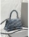 (LIKE NEW) BALENCIAGA HOURGLASS BB IN BLUE MONOGRAM DENIM -FULL SET- 