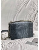 (LIKE NEW) CHRISTIAN DIOR DIORAMA FLAP SHOULDER BAG IN OMBRE BLUE LIZARD LEATHER