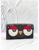 (CLEAR STOCK) LOUIS VUITTON SARAH LOVELY BIRDS LIMITED EDITION WALLET IN BROWN MONOGRAM CANVAS 