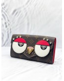 (CLEAR STOCK) LOUIS VUITTON SARAH LOVELY BIRDS LIMITED EDITION WALLET IN BROWN MONOGRAM CANVAS 