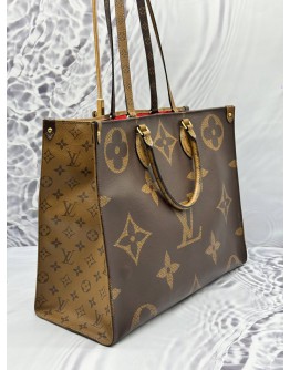 2020 LOUIS VUITTON ON THE GO GM IN BROWN MONOGRAM REVERSE CANVAS