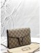 (LIKE NEW) GUCCI DIONYSUS SMALL CHAIN BAG IN BEIGE GG SUPREME CANVAS -FULL SET-