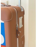 (LIKE NEW) HERMES R.M.S CABIN SUITCASE LUGGAGE IN MULTICOLOR H PLUME CANVAS WITH TAURILLON REGATE LEATHER