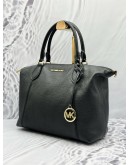 MICHAEL KORS SIERRA TOTE BAG IN BLACK LEATHER