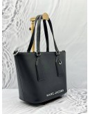 MARC JACOBS THE TRADEMARC TOTE BAG IN BLACK LEATHER