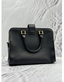 YSL SAINT LAURENT BABY CABAS TOTE BAG IN BLACK LEATHER