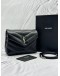 (LIKE NEW) YSL SAINT LAURENT LOULOU TOY SHOULDER AND CROSSBODY BAG IN BLACK LEATHER -FULL SET-