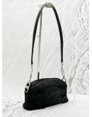 CHRISTIAN DIOR SHOULDER BAG IN BLACK CANNAGE NYLON WITH LEATHER