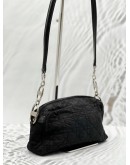 CHRISTIAN DIOR SHOULDER BAG IN BLACK CANNAGE NYLON WITH LEATHER