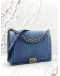 CHANEL BOY LARGE SHOULDER BAG IN BLUE DENIM
