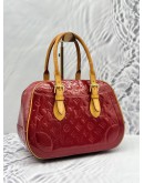 LOUIS VUITTON SUMMIT DRIVE BAG IN RED MONOGRAM VERNIS LEATHER