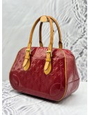 LOUIS VUITTON SUMMIT DRIVE BAG IN RED MONOGRAM VERNIS LEATHER