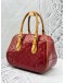 LOUIS VUITTON SUMMIT DRIVE BAG IN RED MONOGRAM VERNIS LEATHER
