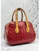 LOUIS VUITTON SUMMIT DRIVE BAG IN RED MONOGRAM VERNIS LEATHER