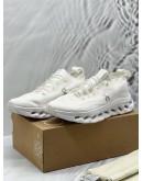 (LIKE NEW) ON X LOEWE CLOUDTILT SNEAKERS SIZE 42 IN ALL WHITE COLORWAY -FULL SET- 