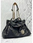 CHRISTIAN DIOR LE TRENTE HOBO BAG IN BLACK CANNAGE LAMBSKIN LEATHER