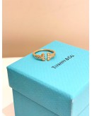 (UNUSED) TIFFANY & CO. TIFFANY T DIAMOND WIRE RING IN 18K 750 ROSE GOLD WITH DIAMOND